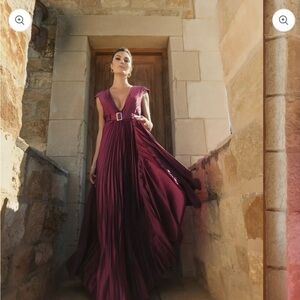 Elegant Plum Maxi Dress